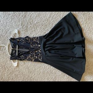 Black lace dress